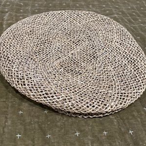 Adorable straw newsboy cap